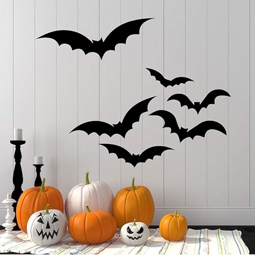 Amazon Com Flying Bat Silhouettes Halloween Decorations Vinyl