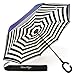 owen kyne Windproof Double Layer Folding Inverted Umbrella, Self Stand Upside-down Rain Protection Car Reverse Umbrellas with C-shaped Handle