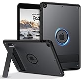 Telaso for iPad 9th/8th/7th Generation Case, iPad 10.2 inch 2021/2020/2019 Magnetic Case with Invisible Portrait/Landscape Stand Translucent Matte Back Soft TPU Bumper Protective Cover, Black
