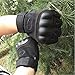 KevenAnna Free Soldier Men's Hard Knuckle Half Finger Military Gear Outdoor Tactical Gloves, Medium, Black
