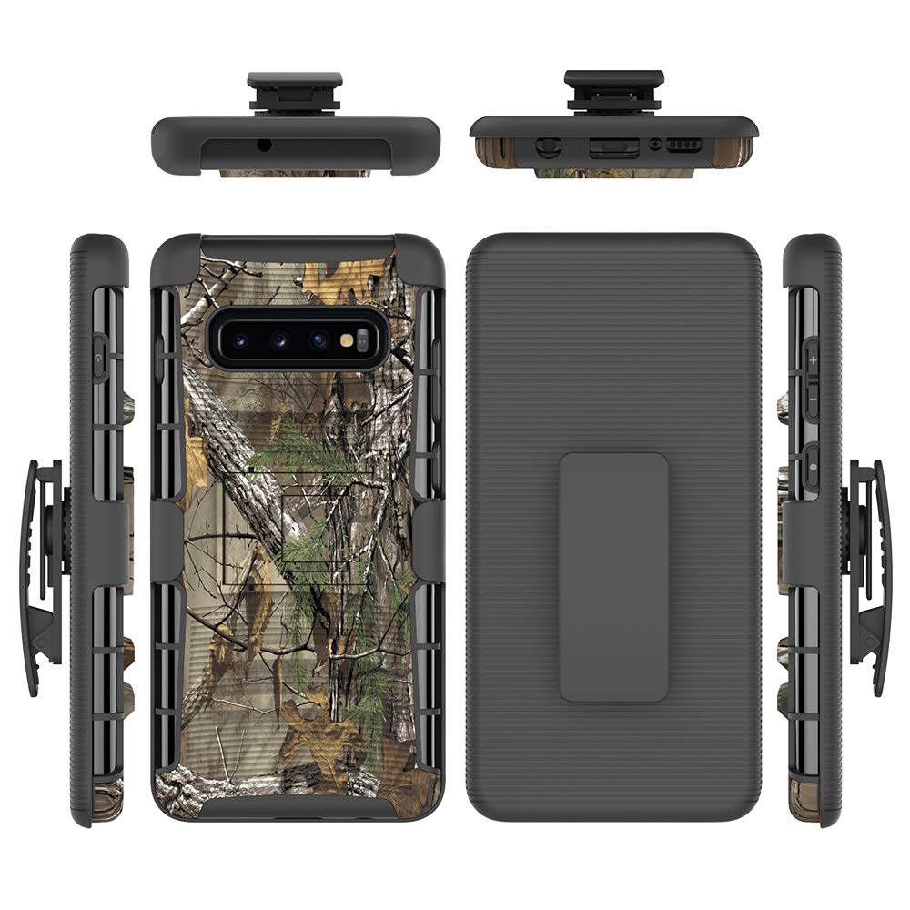 Samsung S10e Case, Shockproof Heavy Duty Rugged Locking Swivel Holster Belt Clip Kickstand Magnetic Full Body Hard Armor Protective Shell Phone Cover Case for Samsung Galaxy S10e