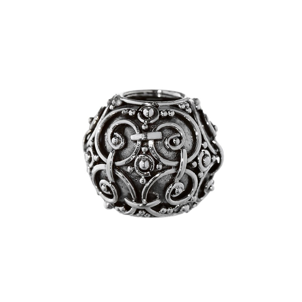 NKlaus Hand-Forged Viking Beard Bead ASKUR 925 sterling silver silver curling bead 6420