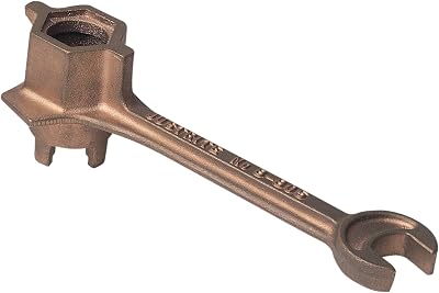 Justrite 08805 Brass Alloy Drum Bung Wrench Nonsparking Corrosive Resistant