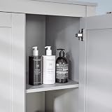 Home Source Nyon 4 Piece Grey Bedroom Set with Wardrobe & Tables view 5