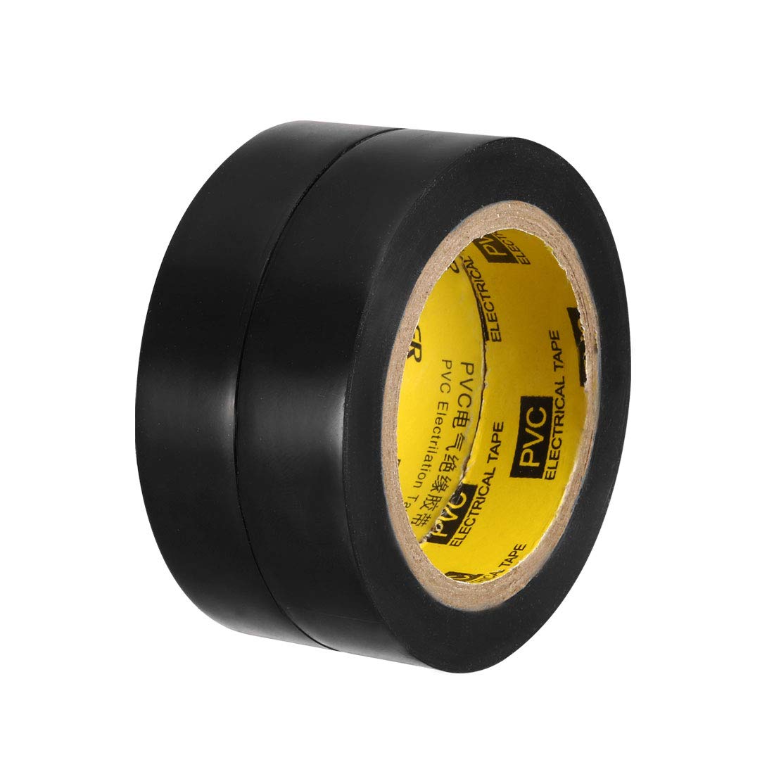 uxcell Insulating Tape 16mm/0.62inch Width 9M/29.5ft Long 0.18mm Thick PVC Electrical Tape Rated for Max.600V -10-80℃ Use Black 2pcs