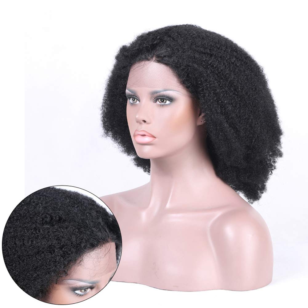 Amazon Com Rose Hair Afro Curly Human Hair Wigs Natural Hairline
