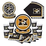 Mizzou Missouri Tigers 36-Piece Party Pack - Plates, Cups, Napkins