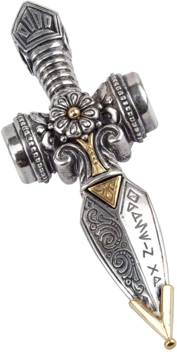 Konstantino Men's Sterling Silver & 18k Gold w Copper Pendant