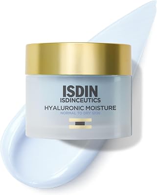 Isdinceutics Hyaluronic Moisture Normal, Crema Hidratante para Piel Normal a Seca con Ácido Hialurónico, 50 g