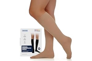 20-30mmHg Compression Socks for Office & Home Use, All-Day Leg Comfort, Soft Breathable & Supportive, Promotes a More Comfort