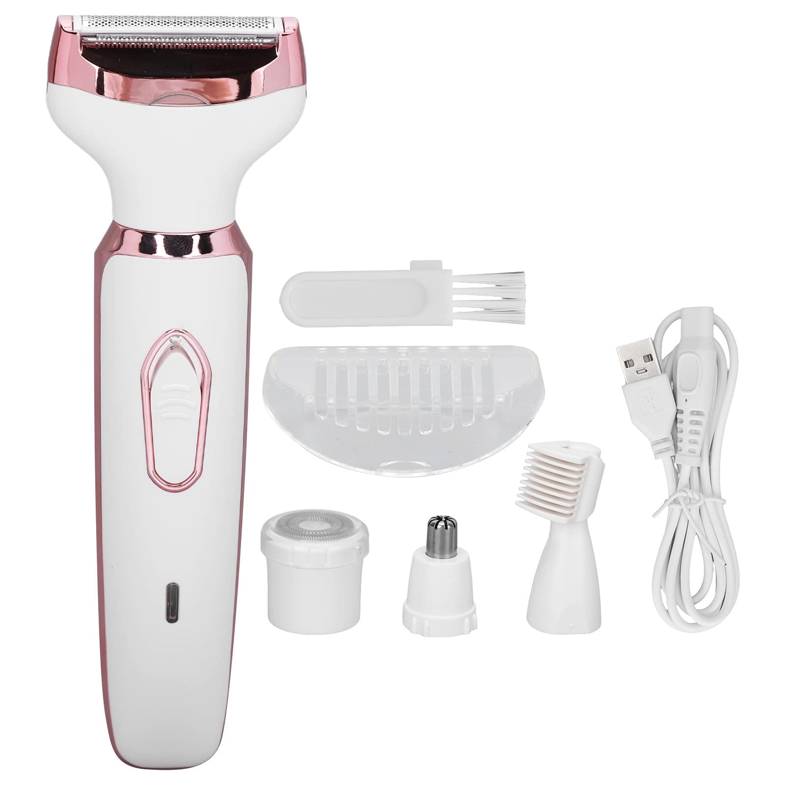 4 in 1 usb rechargeable electric shaver electric for women waterproof skin straightener stainless steel eyebrow