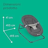 Bebeconfort Timba 2-in-1 Baby Bouncer Chair 0-9 kg Newborn Set Graphite view 7