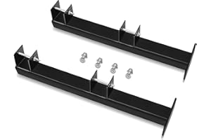 YOLANDO Weed Eater Trimmer Rack Holder Carrier Mount On Pickup/Trailer with Lock 1 Pair for Trucks Open Trailers 2-Place