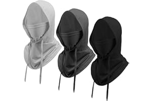 M-YOUNG 3 Pcs Cooling Balaclava Mask Summer Balaclava Sun UV Protection Hood Breathable Full Head Mask Face Cover for Men Women