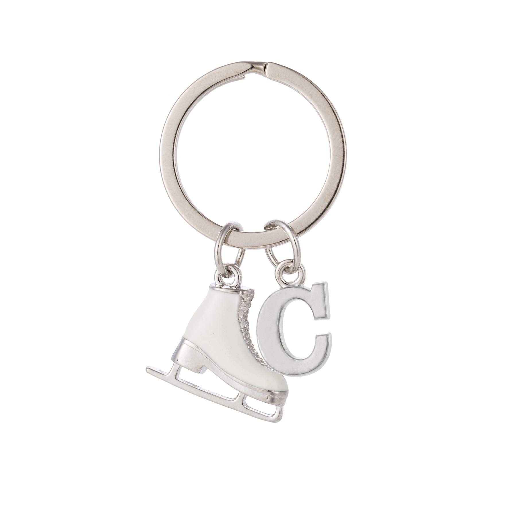 Amaxer cooltime Fashion Accessories Ice Skates Keyring for Women Girls (C)