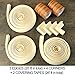BABY MATE New Generation Baby Proofing Edge Guards & Corner Guards Set(20' Feet/6M Edges & Tapes + 4 Corners, Light Oak) - Child Proof Corner Guard Foam Bumper Kit Roving Bumpers for Coffee Table NGT
