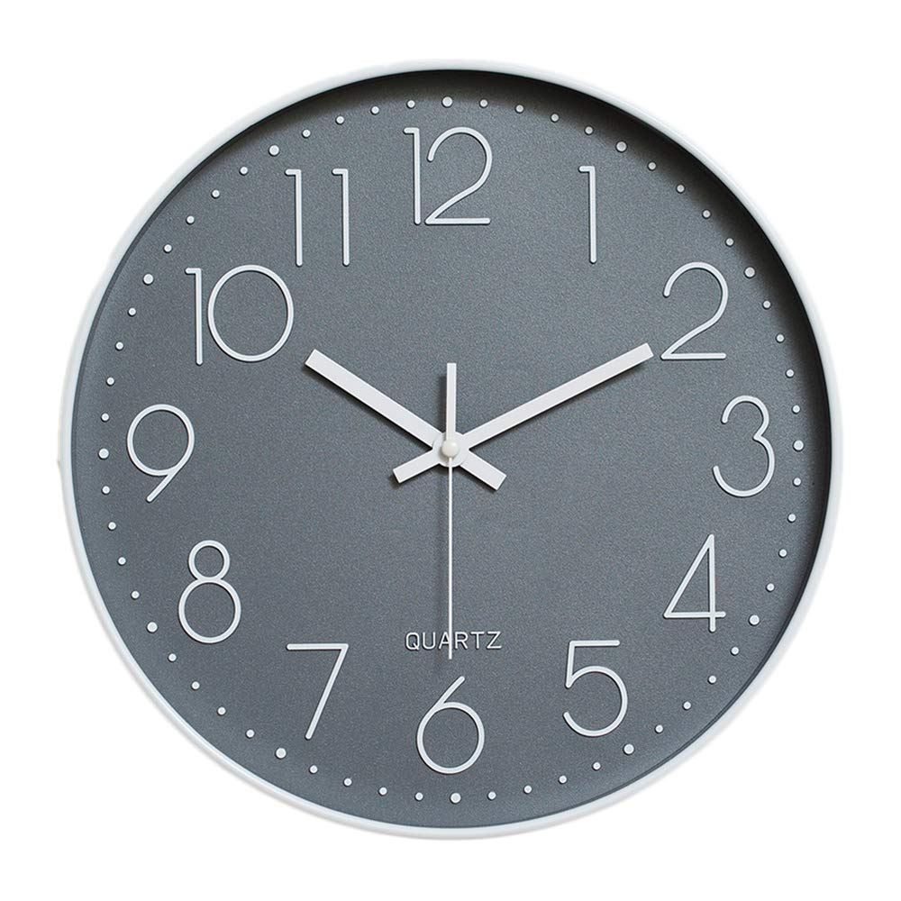 HZDHCLH Wall Clock 12 Inch Silent Non Ticking Clock for Living Room