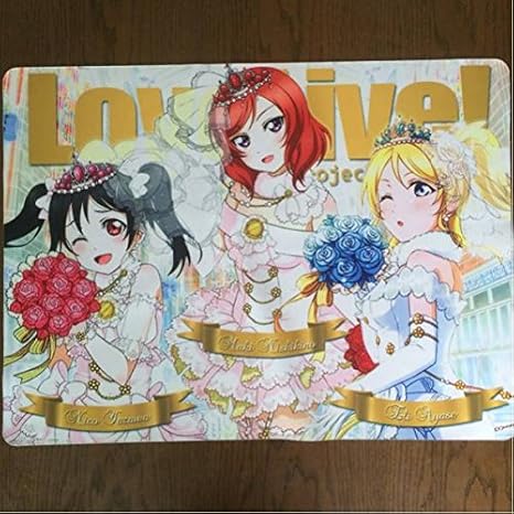Amazon ラブライブ スクフェス プレイマット 3種 Ur Srウェディング衣装 M S アニメ 萌えグッズ 通販