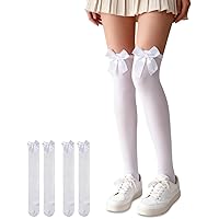 Black Calcetines Hasta La Rodilla Con Volantes Y Volantes De Colores En Contraste De Lolita Para Mujer Medias De Tubo De Algodon Elegantes En Blanco Y Negro Con Lazo Para Estudia Yongsheng 8390614969223
