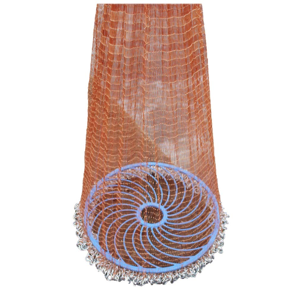 Iron Chain さいず Chain B07nplvmxc Height 3m Iron Height フリスビータイプ手投げ網自動餌捕獲魚 用網投げ式各種サイズあり サイズ 3m フィッシング用スーツ 新品本物