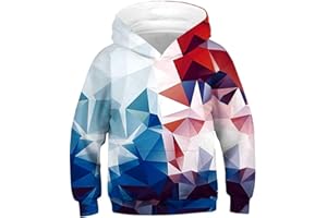 NEWCOSPLAY Boys Hoodies Hooded Sweatshirt 3D Novelty Pullover with Pocket for Girls Kids 6-14 Years