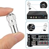 AXFEE 8PCS Digital Signal Antenna Splitter 4 Male 4 Female Coax Connectors view 4