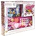 Townley Girl Emoji Sparkly, Shiney Cosmetic Set for Girls, Eye Shadow, Blush, Lip Gloss, applicators and Mirror