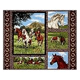 Run Free Horse 35 In. Panel Multi Fabric