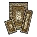 Achim Home Furnishings Capri 3-Piece Rug Set, Leopard Skin