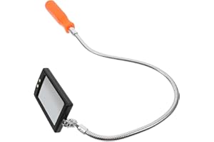 JEWEDECO Flexible Led Inspection Mirror for Vehicles Bendable Design Rotation Ergonomic Handle Construction