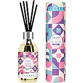Xcleen Escape Reed Diffuser Set, 6.7 Oz Scent Diffuser with Sticks, Home Fragrance Reed Diffuser for Bathroom Office Decor, Air Freshener