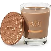 Root Candles Scented Candles Honeycomb Veriglass Premium Handcrafted Beeswax Blend Candle, Large, Sandalwood