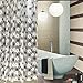 Best Black & white decorative peva mildew resistant anti mold shower curtain liner for bathroom waterproof/water-repellent antibacterial 72x72 Plus 12 hooks/rings