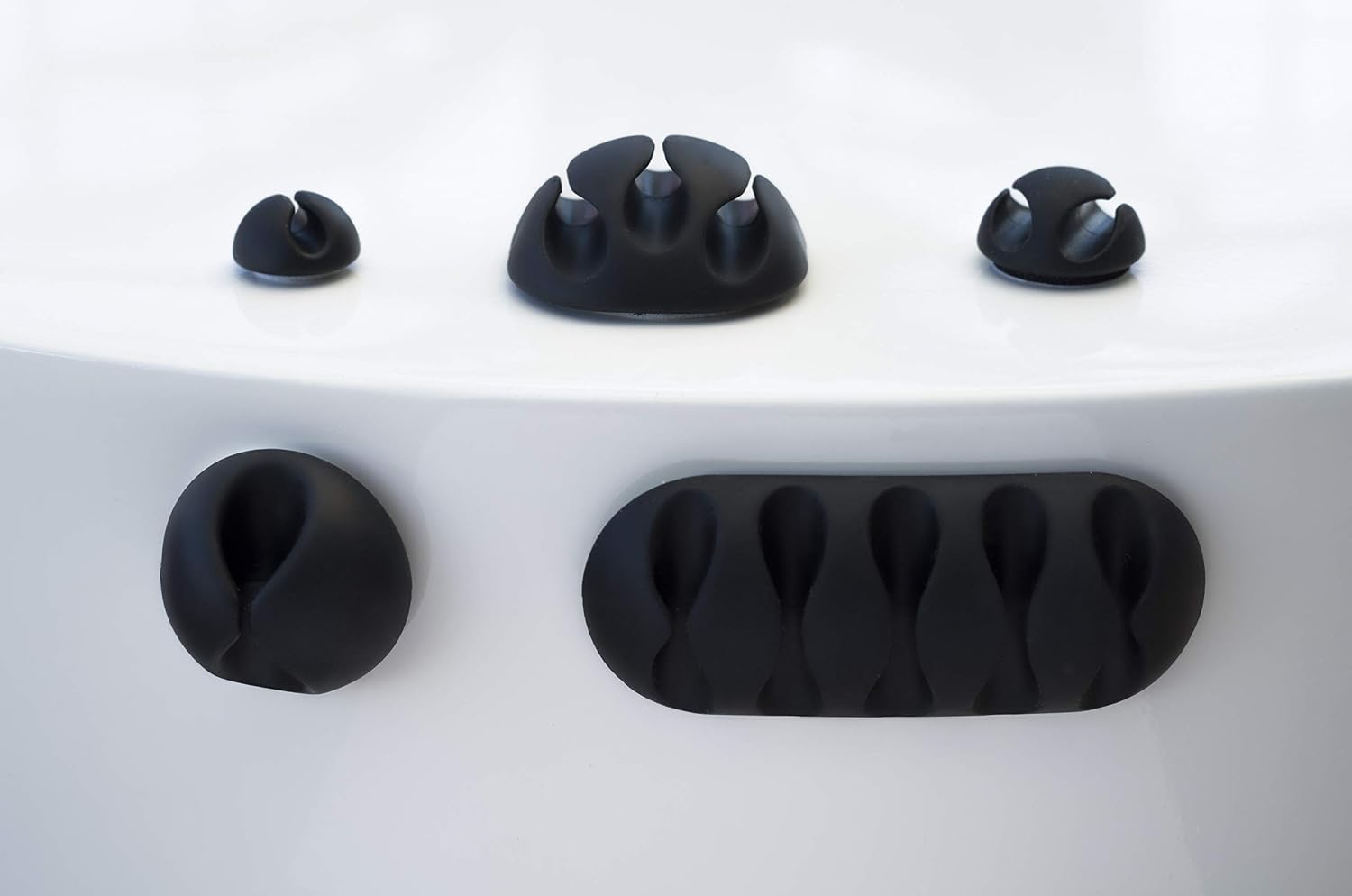 Cable Tidy Clips 8 Mixed Multi Pack, cable management system, Desktop Cord Holder & Hider - Image 4