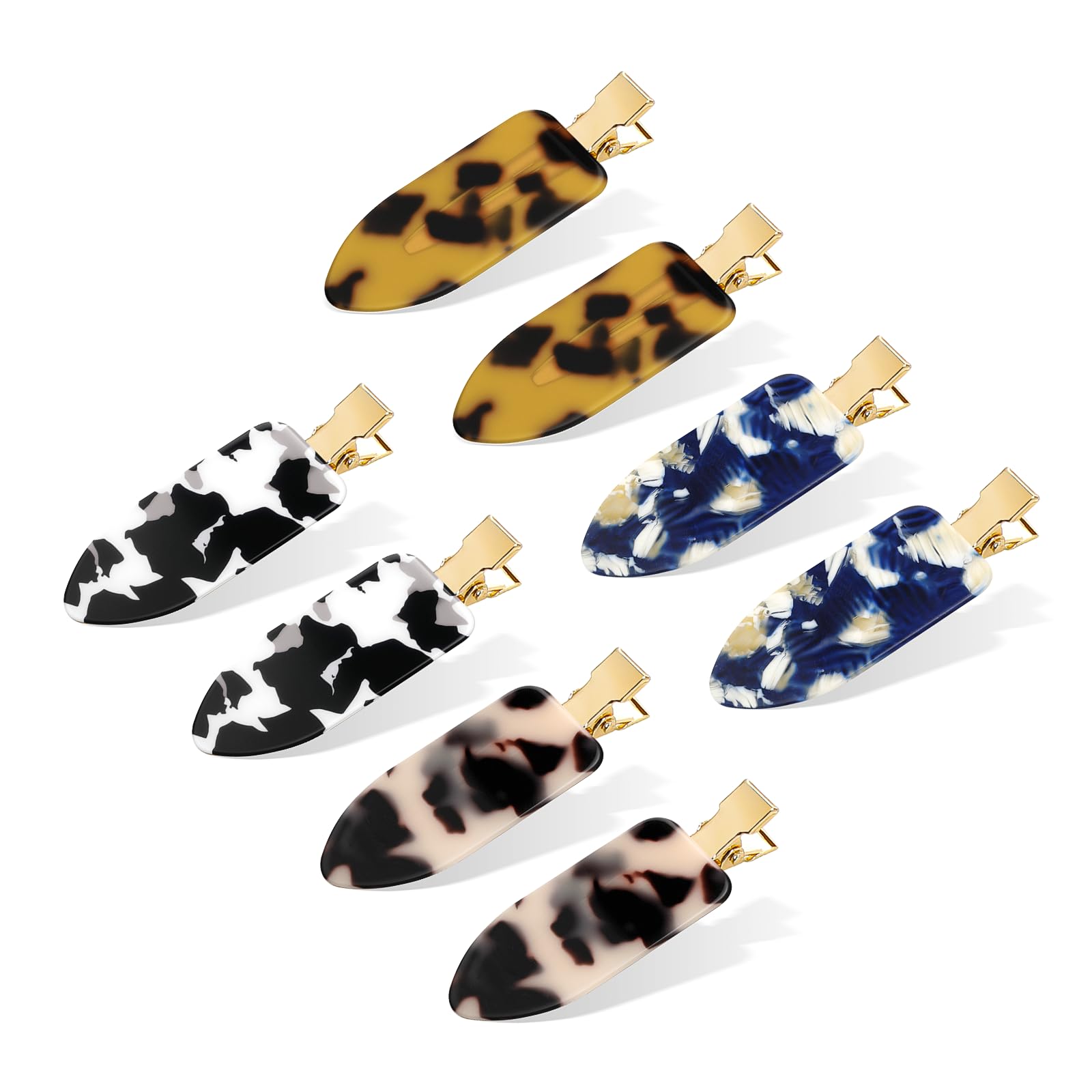 Photo 1 of CWJCYTNSN 8 Pcs No bend, No Crease Hair Clips for Women Makeup Hair Clip Duckbill Clips Creaseless Alligator Hair Barrettes for Salon Hairstyling Accessories