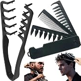 Texturizing Comb for Men &amp; Women - Volumizing &amp; Detangling Comb for All Hair Types, Thick, Curly &amp; Straight Hairs, Works on Wet/Dry Hair, Travel-Friendly Hairs Styling Tool for Fluffy Texture &amp; Waves