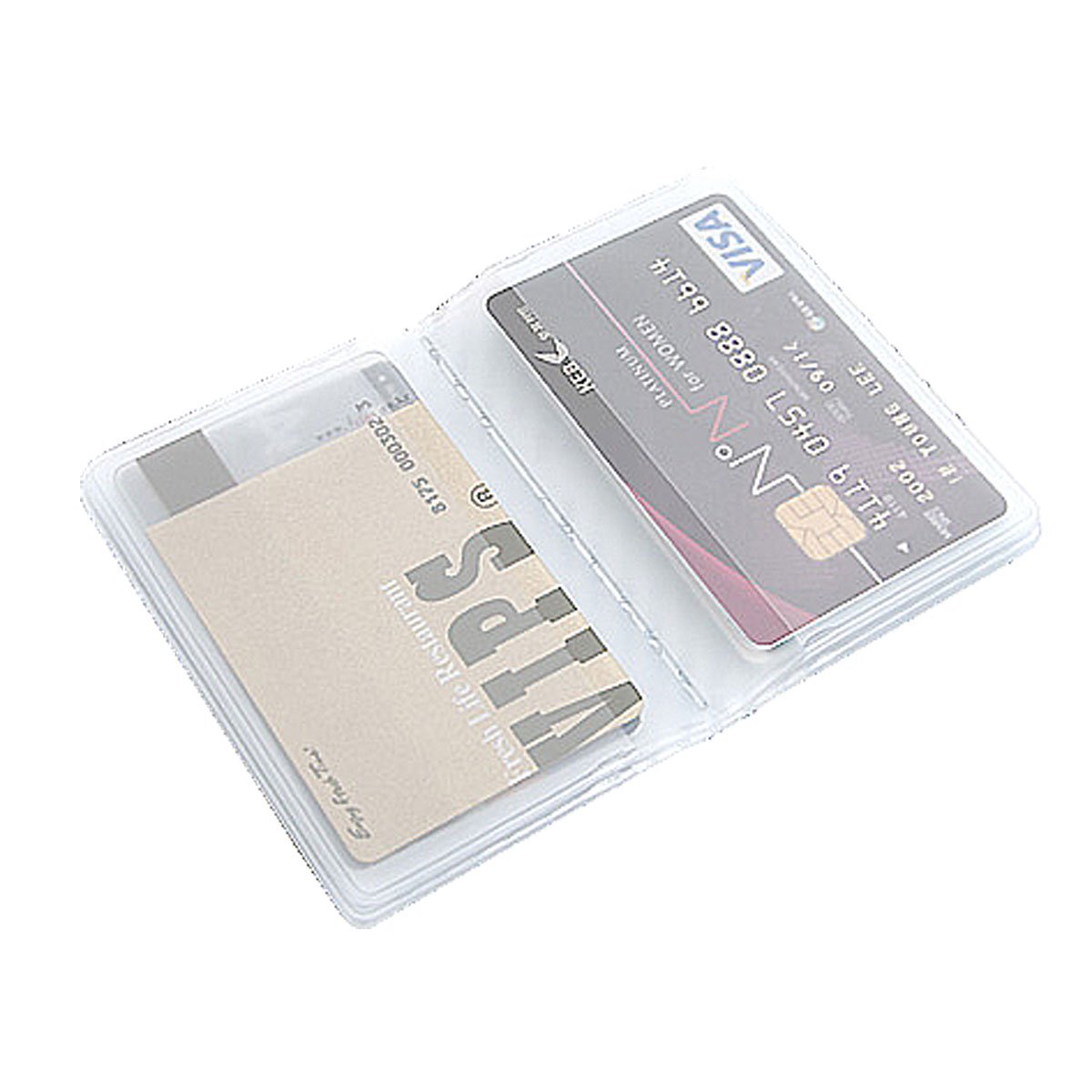 New 10 Page 20 Card Plastic Wallet Insert for Bifold Business Credit Card Holds