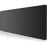 KTRIO Large Gaming Mouse Pad Desk Mat, Superior Micro-Weave Cloth for Precise Mouse Control, Non-Slip Rubber Base, Stitched Edges, Water-Resistant, for Gamer, Office & Home, 31.5" x 11.8" inches