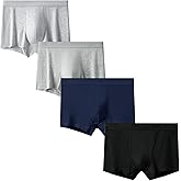 Verdancy Men's 40S Cotton Boxer Briefs Trunks Breathable Underwear Shorts Soft No Side Seams Stretchy Multipack