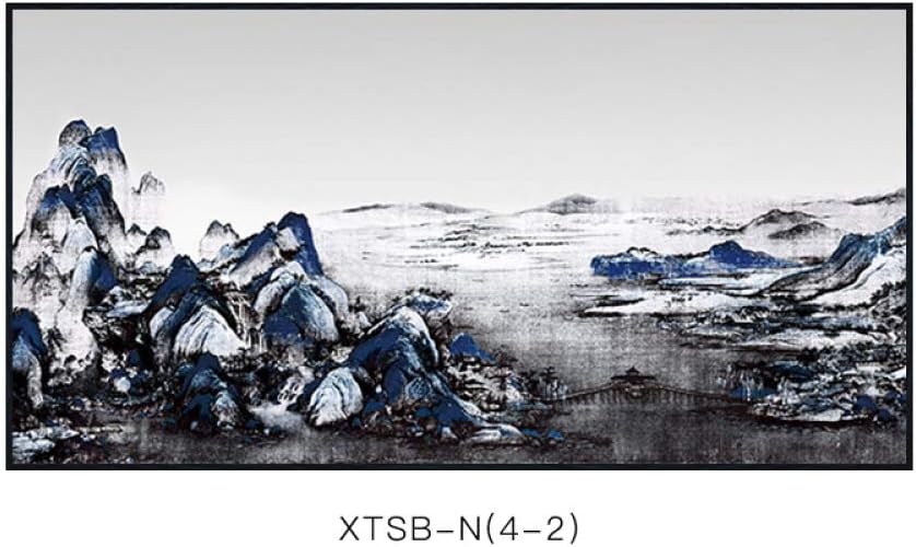 PLLP Qianli Jiangshan has frame painting, decorative painting, modern minimalist landscape pattern, creative literary style