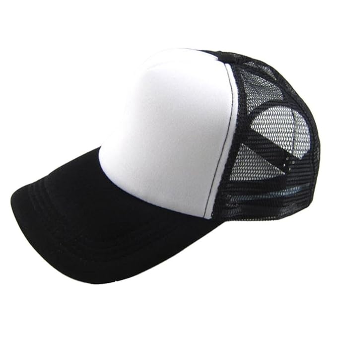 squarex Unisex Casual Hat Solid Baseball Cap Trucker Mesh Blank Visor Hat verstellbar