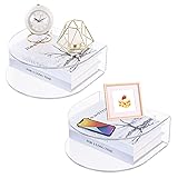 HMYHUM Acrylic Floating Nightstand Set of 2, Wall