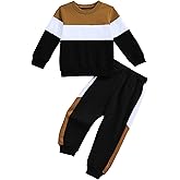 Hihosdor Boys Clothes Boy Outfits 2-Piece Long Sleeve Sweatshirt Tops and Pants Fall Winter Outfits Set 3-14 Years