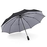 Qukueiy 折り畳み傘 メンズ レディース ワンタッチ 自動開閉 大きい傘 耐風 超撥水 120cm 10本骨 晴雨兼用 uvカット カバー 男女兼用