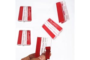 ANYALITE Transparent Plastic Acrylic 45mm Continuous Piano Hinge （Self-Adhesive）Plastic Hinges for plexiglass, Suitable for DIY Transparent Box, Display Stand etc (5)
