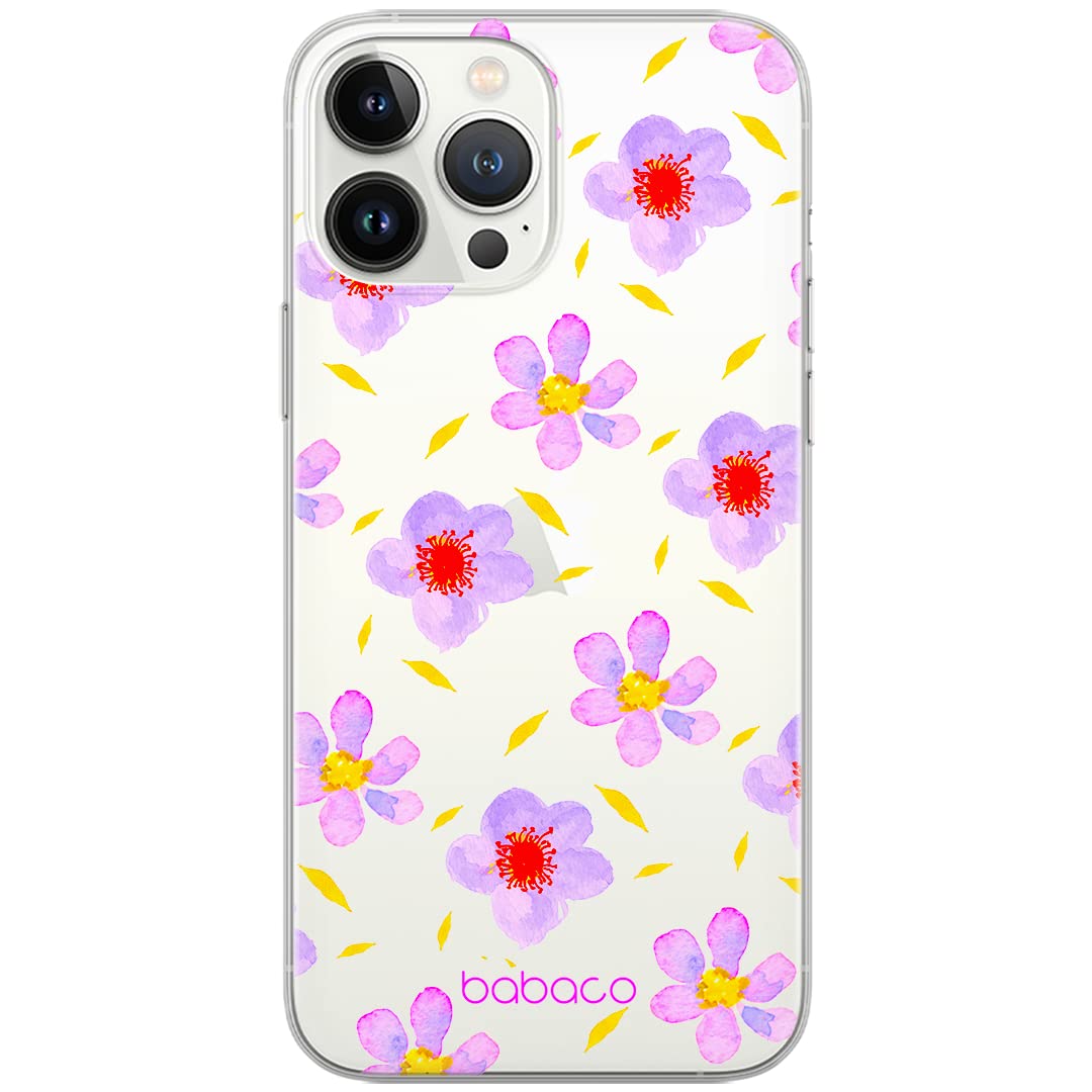 Babaco ERT GROUP mobile phone case for Xiaomi REDMI NOTE 10/ 10S original and officially Licensed pattern Flowers 022 optimally adapted to the shape of the mobile phone, partially transparent