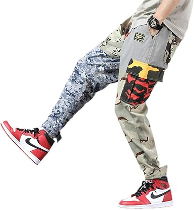 Mens patchwork joggers Clearance