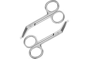2 Pieces Ostomy Scissors Stainless Steel Bandage Surgical Medical Scissors for Doctors, Nurses, Veterinary Home Nursing, 4.3 