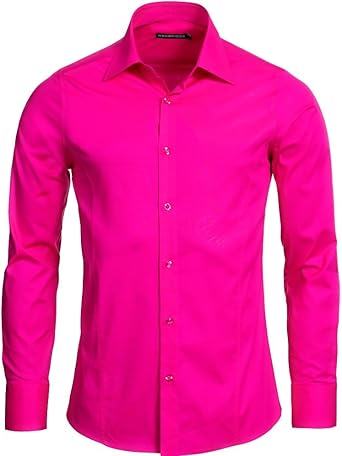 Chemise homme rose fushia Outlet