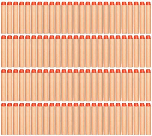 Ohaha100pcs 7.2cm Refill Bullet Darts for Nerf N-strike Elite Series Blasters Kid Toy Gun(Orange)